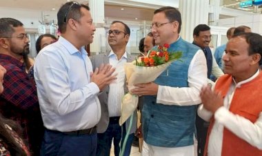 निवेश जुटाने के लिए लंदन के बाद दुबई पहुंचे सीएम धामी