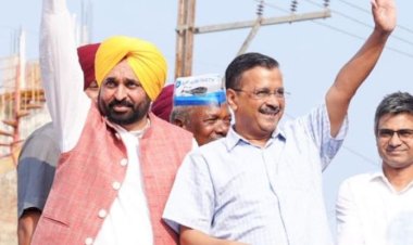 भगवंत मान और अरविंद केजरीवाल ने एमपी के सिंगरौली में किया रोड शो, आप उम्मीदवारों के लिए वोट मांगे