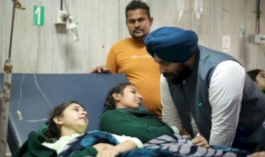 हरजोत बैंस ने संगरूर अस्पताल में मेरिटोरियस स्कूल के अस्वस्थ छात्रों से मुलाकात की