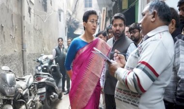 दिल्ली सरकार का जल निकासी सुधार अभियान जारी, मंत्री आतिशी ने किया कई इलाकों का दौरा