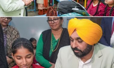 सीएम मान ने बैठकर की छात्रों से बात!