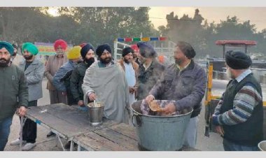 किला छोड़ने के दिन हरजोत बैंस ने मोके दशमेश पैदल मार्च में भाग लिया