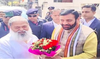 अनिल विज से मिलने पहुंचे नायब सैनी