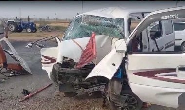 श्रद्धालुओं की तेज रफ्तार गाड़ी पत्थर से टकराई, 4 लोगों की जान गई