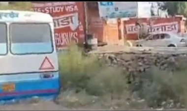 कुरुक्षेत्र में रोडवेज बस के ब्रेक फेल, चालक ने खदानों में उतारा