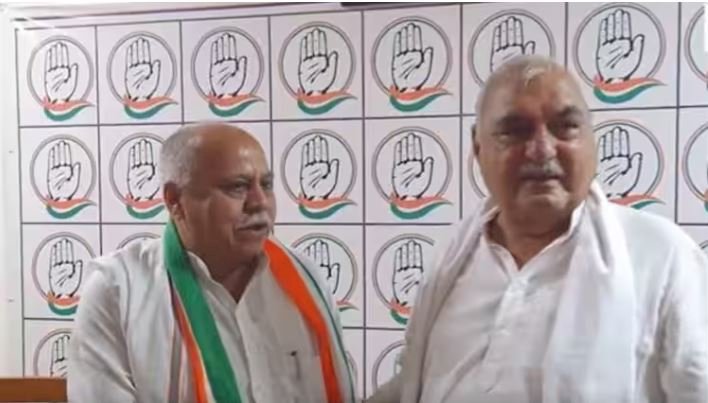 कैथल के पूर्व विधायक रणधीर गोलन ने थामा कांग्रेस का हाथ, भूपेंद्र सिंह हुड्डा ने ज्वॉइन करवाई पार्टी, कांग्रेस प्रत्याशी को दिया समर्थन