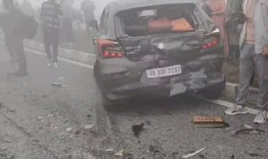 हिसार में कोहरे ने ढाया कहर, हाइवे पर पांच वाहनों में टक्कर, गैबीपुर फ्लाइओवर पर हादसा, ट्रक चालक से हो गई ग़लती ?