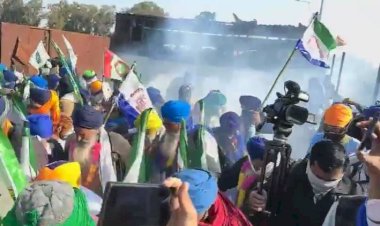 दिल्ली कूच के लिए निकला किसानों का जत्था पीछे हटा, मार्च के दौरान पुलिस ने छोड़े आंसू गैस के गोले, 7 किसान घायल