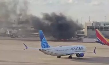 अमेरिका में एयरपोर्ट पर विमान में लगी आग, यात्रियों को सुरक्षित निकाला गया, पढ़ें पूरी खबर