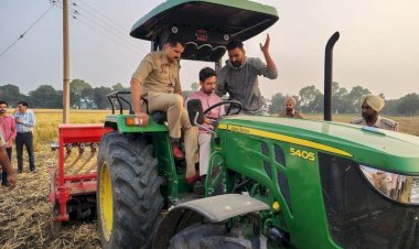 पराली प्रबंधन में मोगा में बदलाव की मिसाल — मान सरकार के नेतृत्व में SSP और DC खेतों में सक्रिय