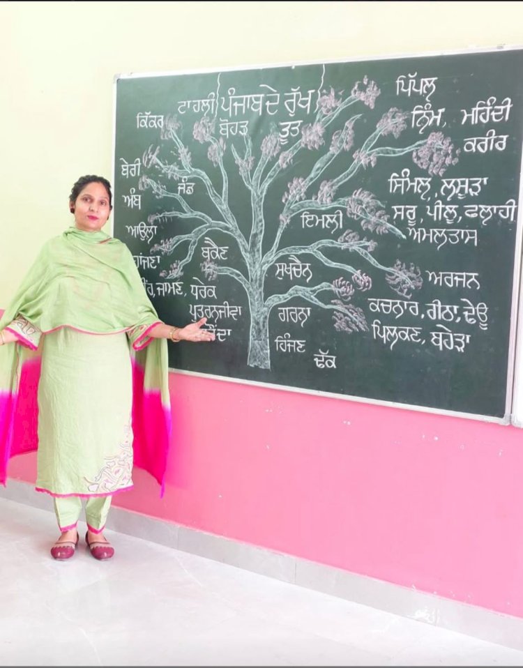 मान सरकार की दूरदर्शी नीतियों का परिणाम: सरकारी स्कूल की शिक्षिका ने सोशल मीडिया पर जगाई पंजाबी भाषा की अलख, कईं हज़ार फॉलोअर्स तक पहुंची मातृभाषा की आवाज़