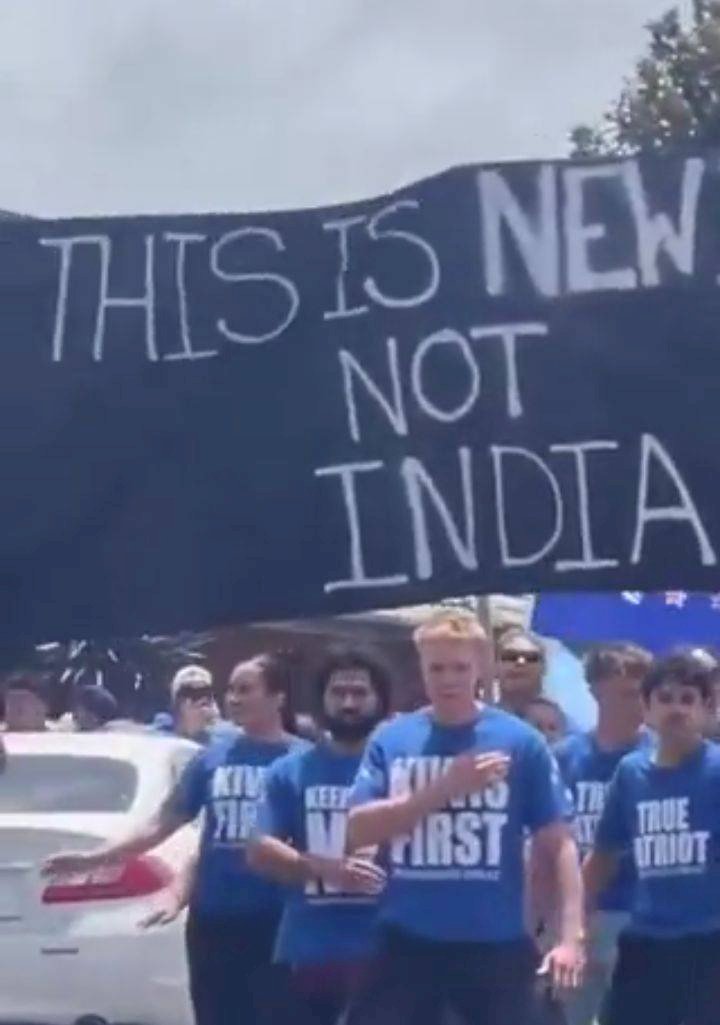 न्यूजीलैंड में फिर रोका गया नगर कीर्तन, बैनर पर लिखा था- ‘‘This is Newzealand, not India’’