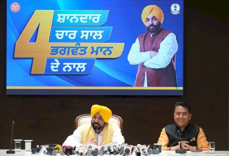 भगवंत मान सरकार ने रिकॉर्ड कायम किया, पंजाब के इतिहास में पहली बार सिर्फ 4 सालों में 65,264 सरकारी नौकरियां दी गईं