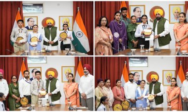 मुख्यमंत्री मान ने PSEB 10वीं क्लास में टॉप करने वाले स्टूडेंट्स को किया सम्मानित