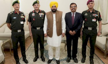 मुख्यमंत्री भगवंत सिंह मान ने पश्चिमी कमान के आर्मी कमांडर के साथ सीमावर्ती सुरक्षा, राहत कार्यों और ऑपरेशनल तैयारियों के बारे में विचार-विमर्श किया