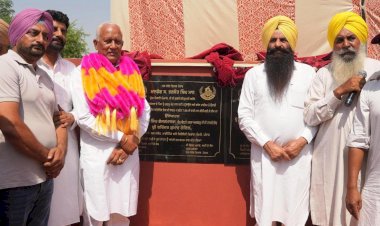 जल संसाधन मंत्री बरिंदर कुमार गोयल द्वारा 13 करोड़ रुपये की सिंचाई परियोजनाओं का शुभारंभ