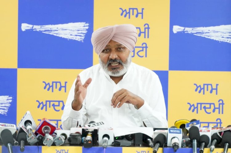 भाजपा का कानूनी सलाहकार नशे के साथ पकड़ा गया, भाजपा नेताओं ने पंजाब में सीधे तौर पर नशे बेचने शुरू कर दिए है: हरपाल सिंह चीमा