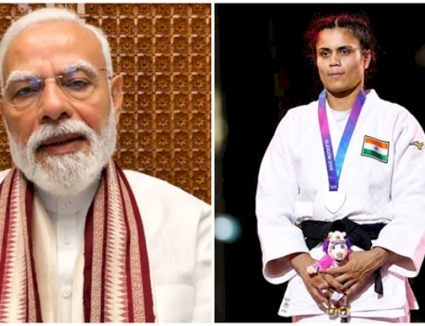 प्रधानमंत्री नरेन्द्र मोदी ने राष्ट्रमंडल खेलों में जूडो में रजत पदक जीतने पर यामिनी मौर्य को बधाई दी