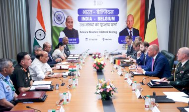 रक्षा मंत्री ने नई दिल्ली में बेल्जियम के रक्षा मंत्री के साथ द्विपक्षीय वार्ता की
