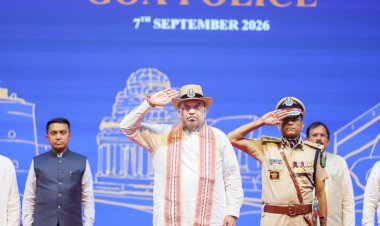 केन्द्रीय गृह एवं सहकारिता मंत्री अमित शाह ने आज पणजी में गोवा पुलिस को प्रेसिडेंट्स कलर प्रदान किया